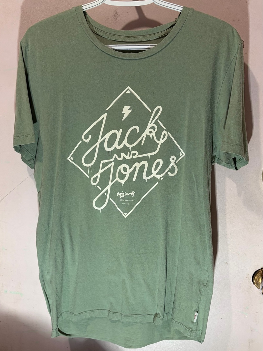 Jack & Jones Green Graphic Short Sleeve Tee